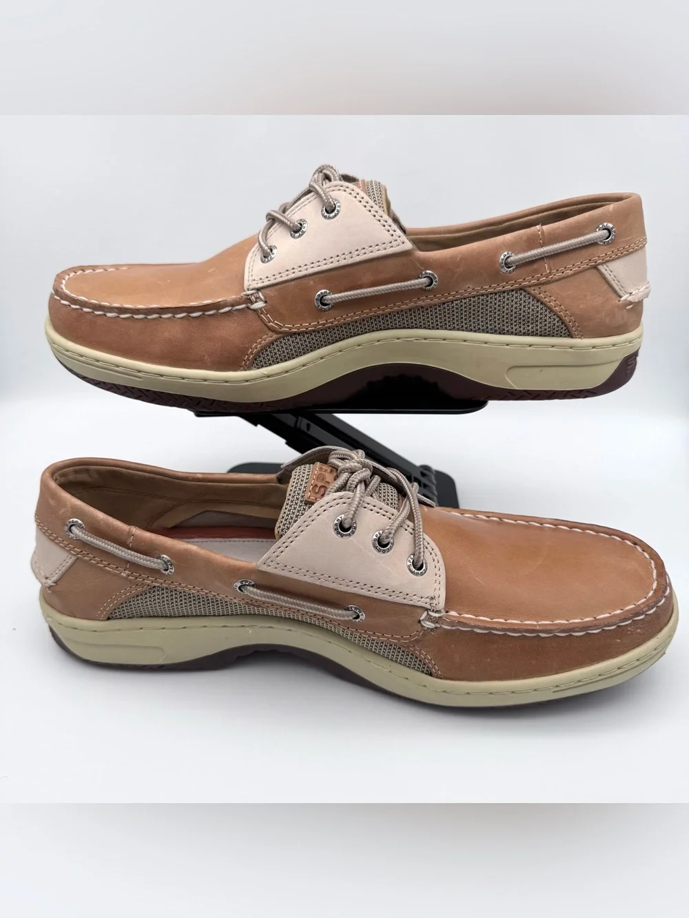 Sperry Top-Sider Billfish 3-Eye Boat Shoes 0799023 Light Brown Leather Men 13 M